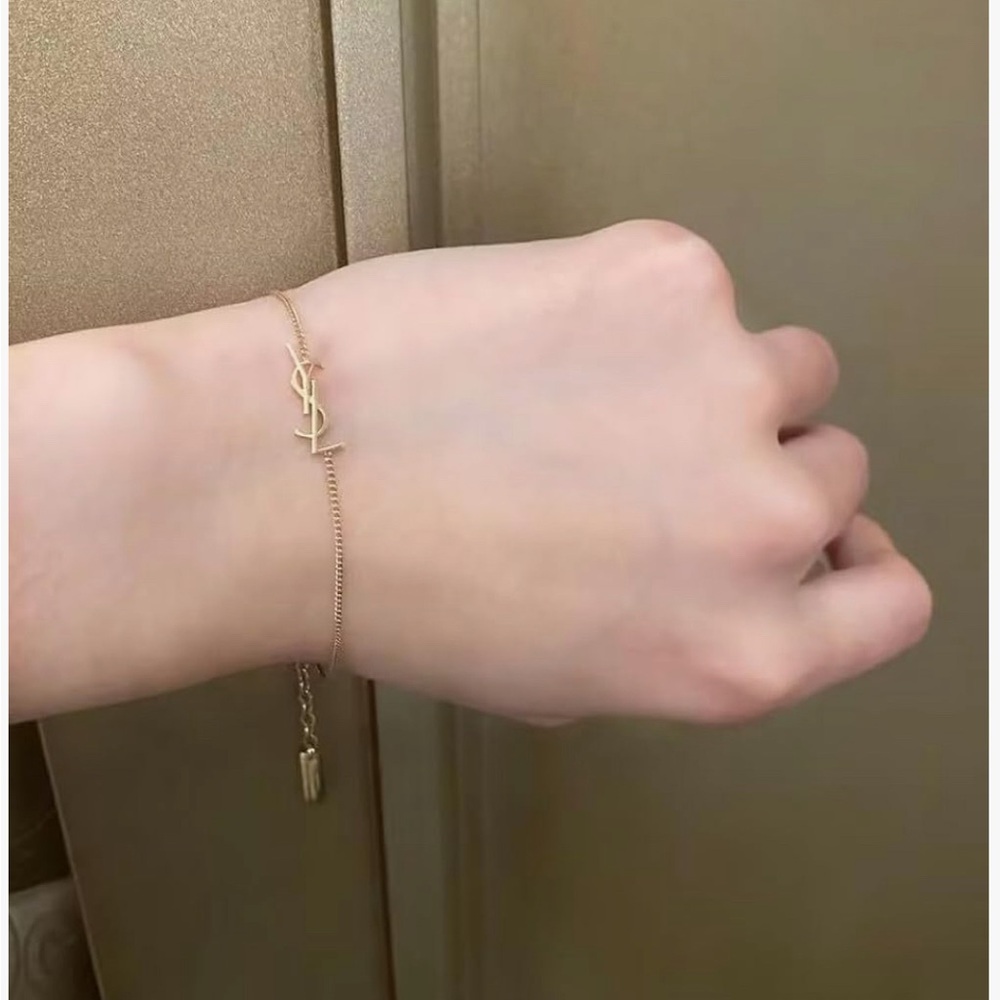 Yves Saint Laurent Gold Chain Bracelet - Picture 2 of 3